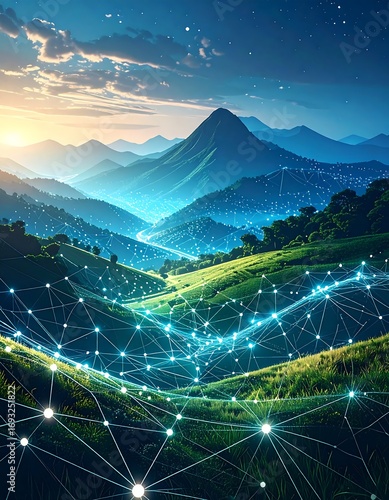 Scenic digital landscape