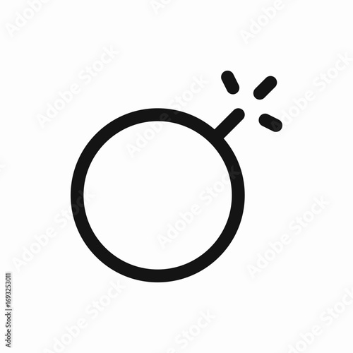 bomb explosure icon sign vector