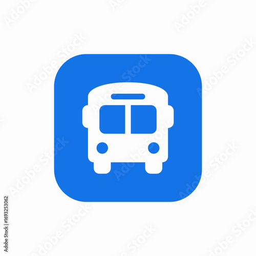 bus public icon sign vector