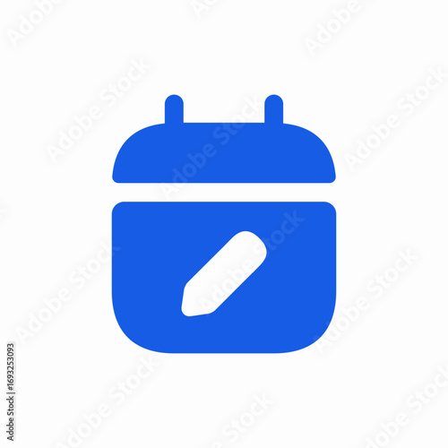 calendar edit icon sign vector