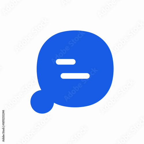 chat speech bubble icon sign vector