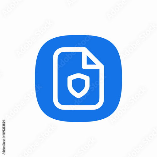 file protection safety icon sign vector