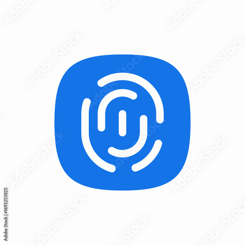 finger print icon sign vector