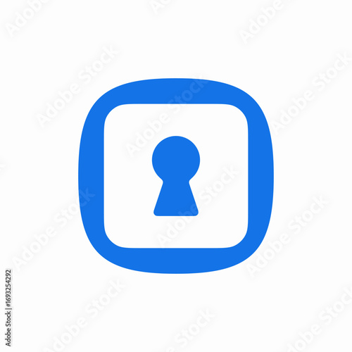 keyhole safety icon sign vector