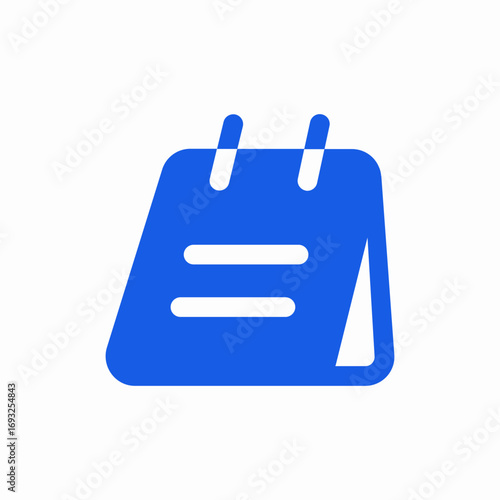 notepad notes icon sign vector