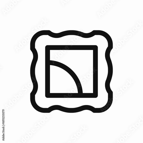 picture in frame icon sign vector