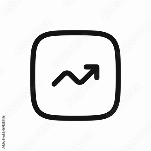 statistics ascending icon sign vector