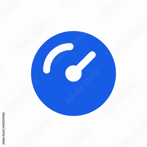 speedometer performance icon sign vector