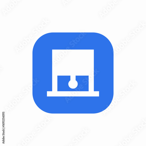 window blinds icon sign vector