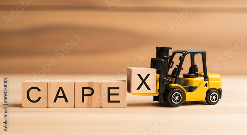 Forklift Carrying Ca p e x Blocks