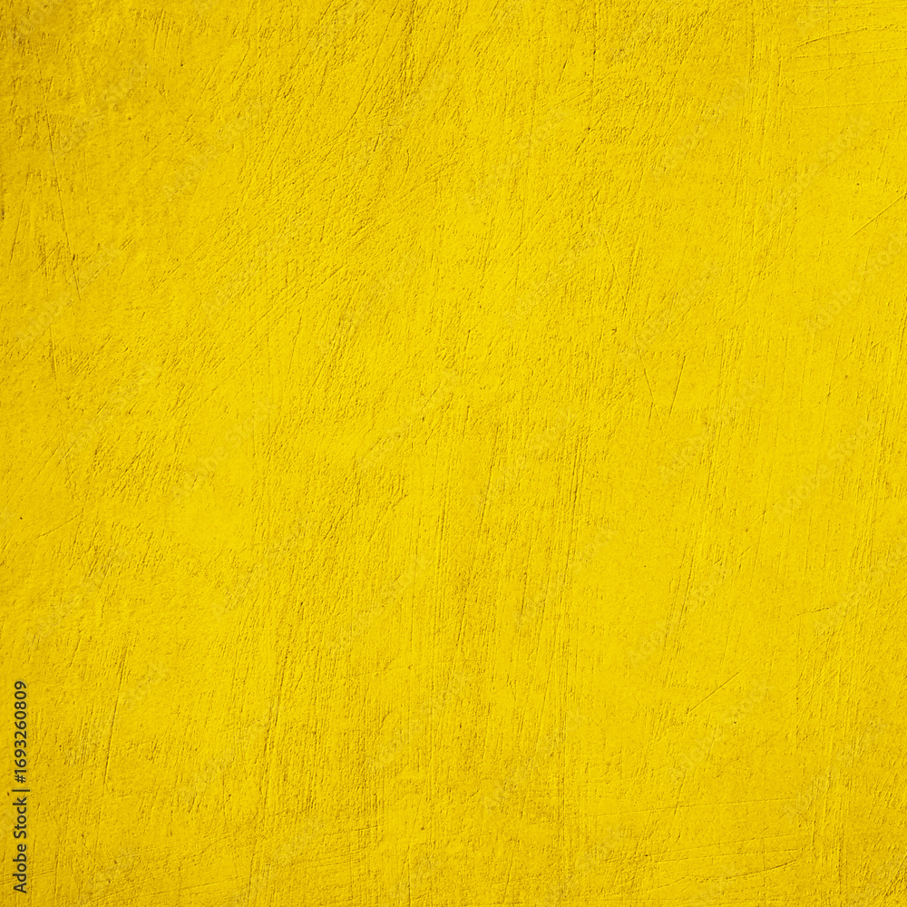 Fototapeta premium Lemon gold yellow concrete wall surface texture. Grange background. Bright vivid vibrant color. Close-up. Simple minimal. Blank empty. Template. Design. Colorful. Autumn, Halloween.