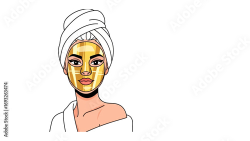 Stylist holding scissors and comb with hairdressing tools in apron and towel ready for haircut