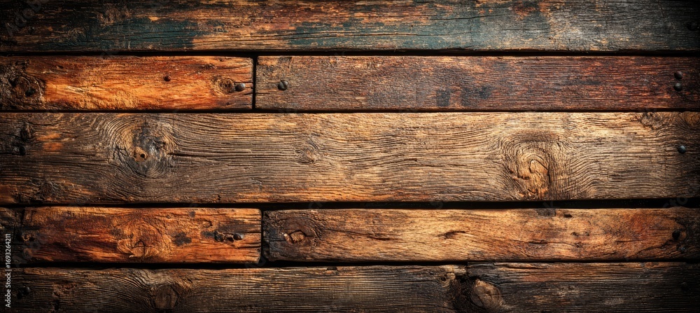 Fototapeta premium Aged wooden planks