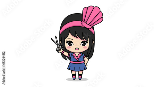 Young woman with dark hair holding a makeup brush and a colorful eyeshadow palette ready to apply cosmetics for beauty and fashion