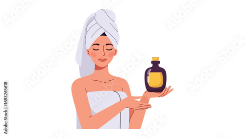 Young woman wearing a floral crown holding a lit candle with a warm glow symbolizing hope peace and inner light in a simple illustration