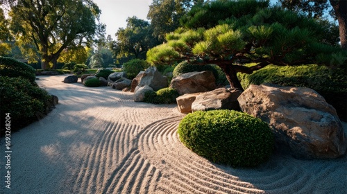 Zen garden pathway design