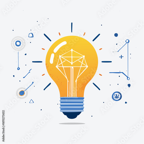 Innovative Idea Concept Lightbulb Illustration