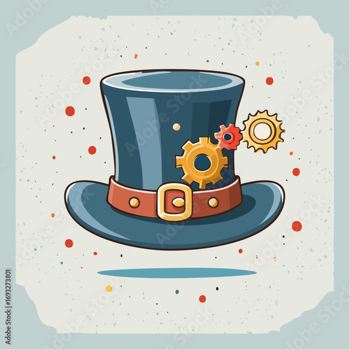 Steampunk Top Hat With Gears