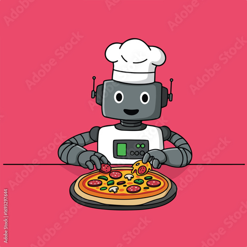 Robotic pizza chef