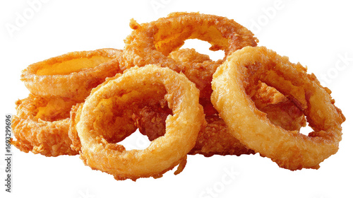 Crispy golden onion rings