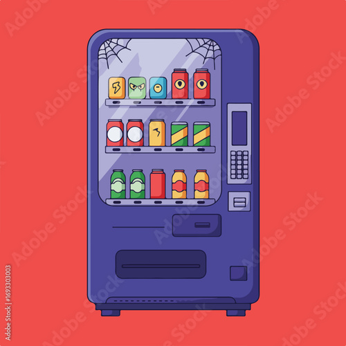 Cartoon vending machine