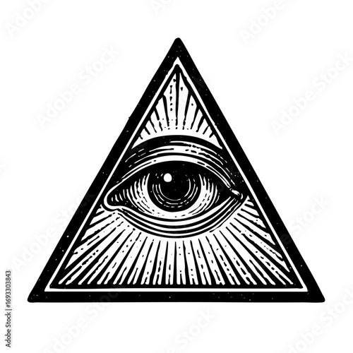 All-Seeing Eye Symbol Illuminati Masonic Conspiracy