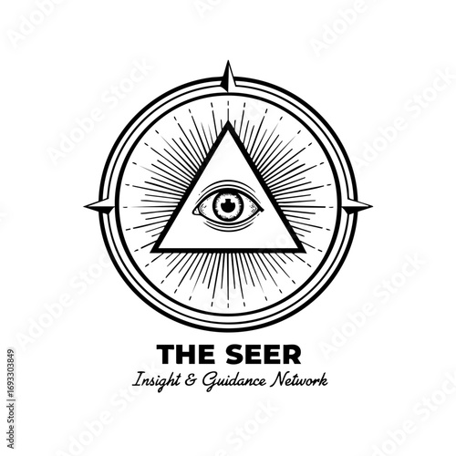 All Seeing Eye Illustration, Occult Symbol