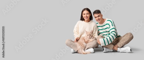 Happy young couple with cut...