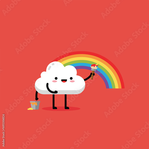 Cloud Painting Rainbow