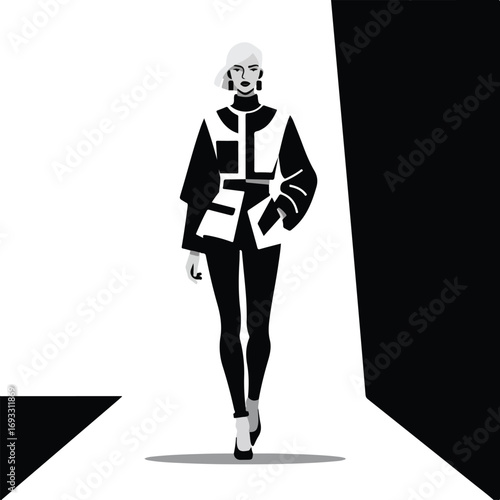 Elegant monochrome fashion