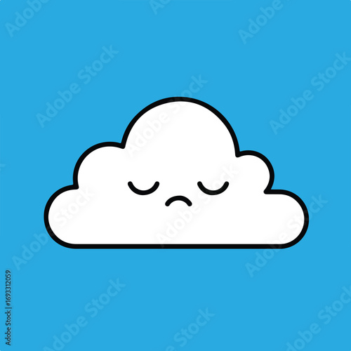 Sad cloud art