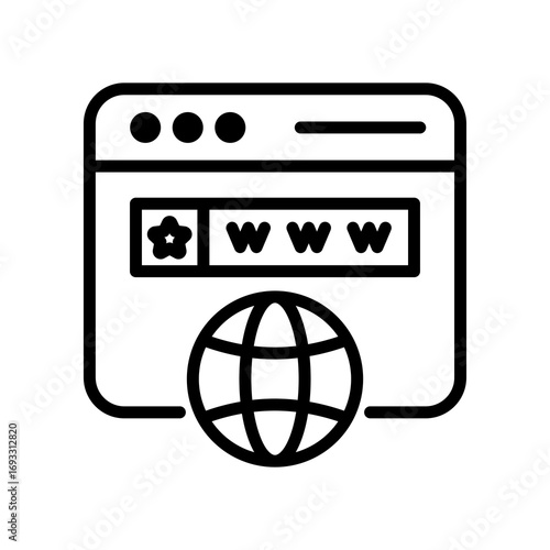 Domain line icon
