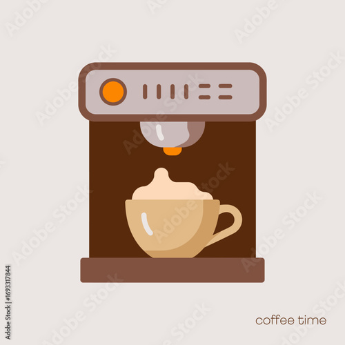 This image shows a coffee maker pouring a frothy cup of coffee, capturing the essence of warmth, comfort, and the moments shared over a delightful coffee experience.