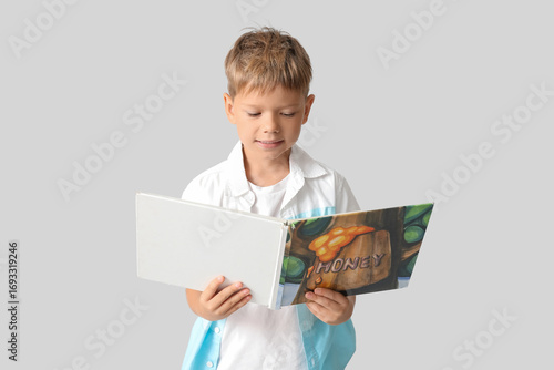 Portrait of cute little boy...
