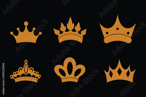 Elegant Tiara Crown Illustration for Royal and Bridal Themes