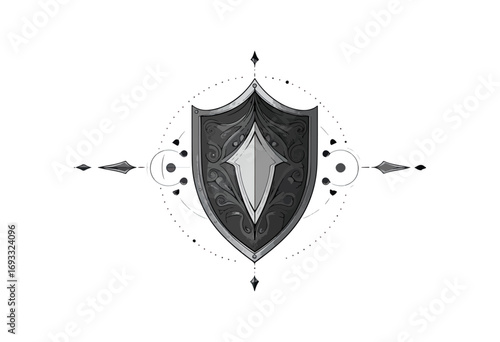 Ornate shield design