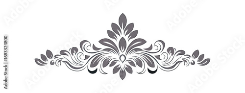 Ornate gray decorative design pattern