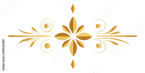 Ornate gold design element