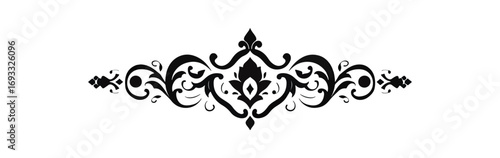 Ornate black and white design