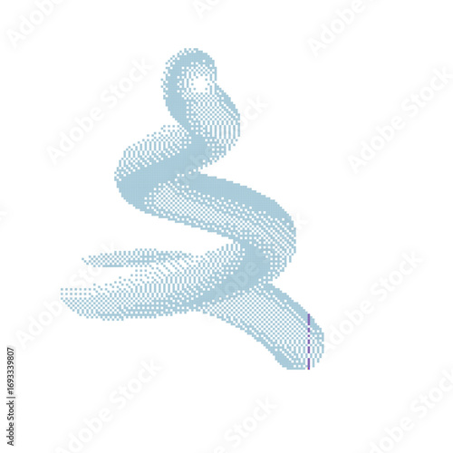  pixel art. Abstract form. Diseño en pixel retro con formas abstractas