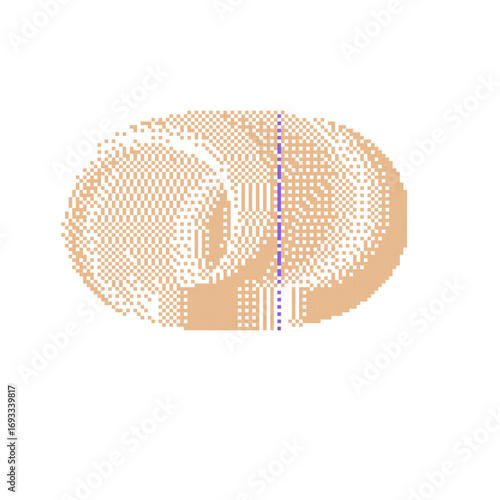  pixel art. Abstract form. Diseño en pixel retro con formas abstractas