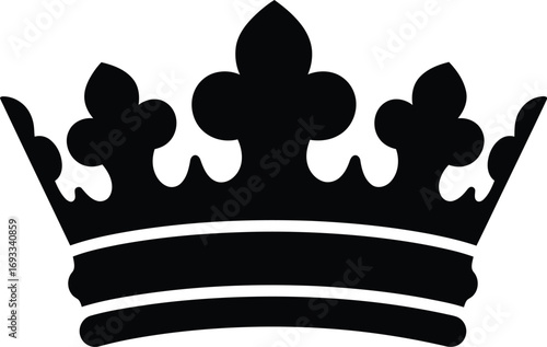 Royal crown vector illustration scalable eps icon for regal designs