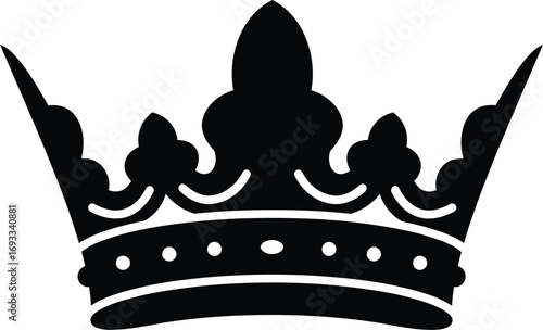 Royal crown vector illustration scalable icon for royalty leadership success king queen