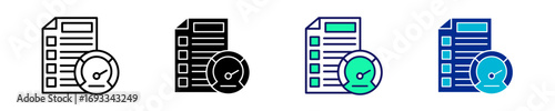 Speed Test  Icon Set Multiple Style Collection