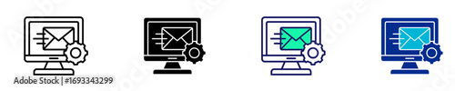Send Mail  Icon Set Multiple Style Collection