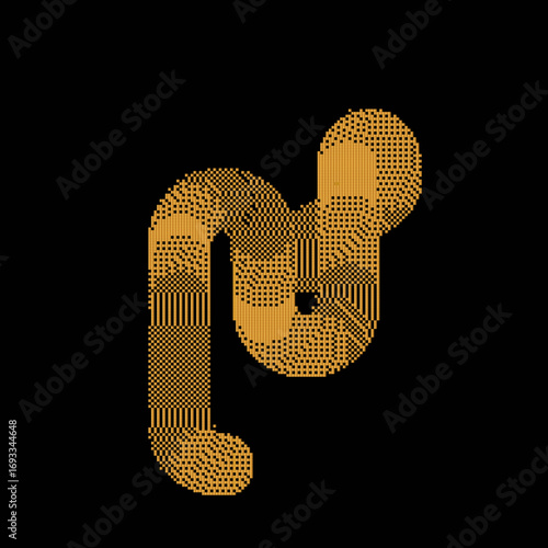 Orange WAVES Retro pixel art, pixelpattern, 8 bit background. Leisure or arcade games duotone border frame. Fondo negro
Dither design. Diseño en pixeles con colores llamativos retro