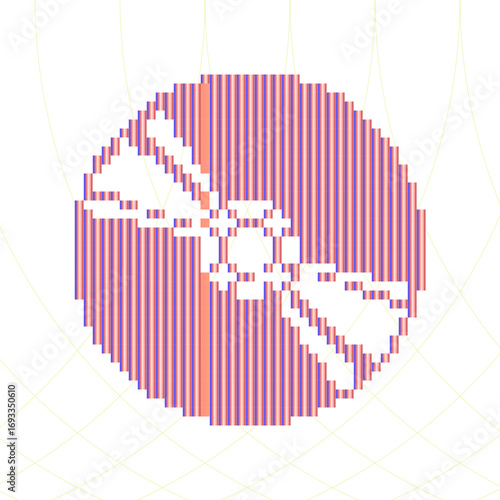 Retro pixel art, glitch dither pattern, 8 bit background. Leisure or arcade games duotone border frame.
Dither design. Diseño en pixeles con colores llamativos retro