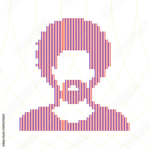 Retro pixel art, glitch dither pattern, 8 bit background. Leisure or arcade games duotone border frame.
Dither design. Diseño en pixeles con colores llamativos retro