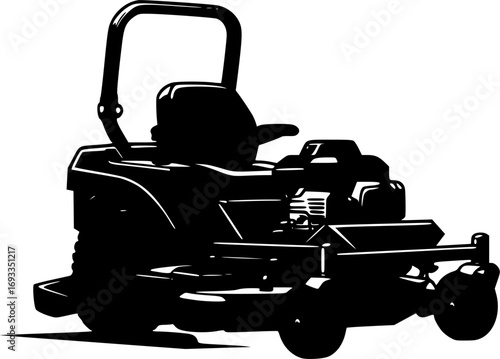 Zero Turn Lawn Mower Lawn Care Logo
