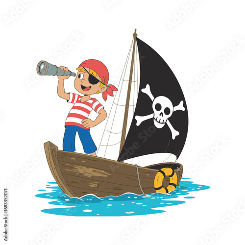 pirate ship and pirate